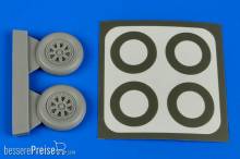 Aires 4649 - 1:48 F4U-5 Corsair wheels & paint masks f.HBo