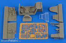 Aires 4685 - 1:48 Bf 109G-6(late) cockpit set for Eduard