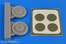 Aires 4692 - 1:48 I-153 Chaika wheels & paint masks f.ICM