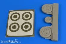 Aires 4694 - 1:48 MiG-21 wheels & paint masks for Eduard