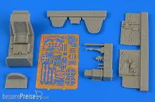 Aires 4704 - 1:48 Bf 109F-2/F-4 cockpit set f.Eduard