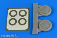 Aires 4717 - 1:48 Gloster Gladiator wheels&paint masks for Roden/Eduard
