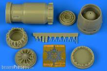 Aires 4759 - 1:48 MiG-23BN late exhaust nozzle - opened for Trumpeter
