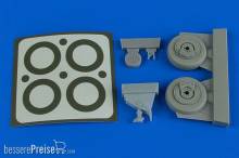Aires 4788 - 1:48 A-1J Skyraider wheels & paint masks for Tamiya