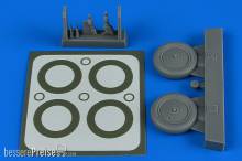 Aires 4797 - 1:48 I-16 wheels & paint masks for ICM