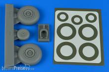 Aires 4802 - 1:48 Do 217N wheels & paint masks - early B ICM