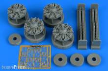 Aires 4805 - 1:48 B-17G flying fortress engine set for HK Model