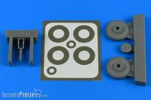 Aires 4811 - 1:48 Macchi Mc.205 wheels & paint masks for Hasegawa