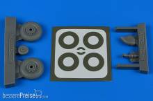 Aires 4823 - 1:48 Macchi Mc.200 - early wheels & paint masks for Italeri