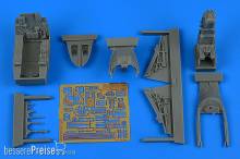 Aires 4824 - 1:48 Sea Harrier FA.2 cockpit set for Kinetic