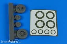 Aires 4829 - 1:48 E-2 Hawkeye/C-2 Greyhound wheels paint masks for Kinetic
