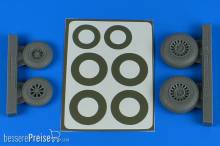 Aires 4847 - 1:48 A-26B/C (B-26B/C) Invader wheels & paint masks early - diamond pattern for ICM