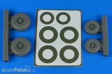 Aires 4849 - 1:48 A-26B/C (B-26B/C) Invader wheels & paint masks late - diamond pattern for ICM