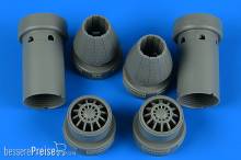 Aires 4857 - 1:48 F/A-18E/F Super Hornet exhaust nozzles - closed for HOBBY BOSS