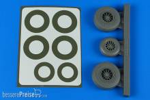 Aires 4867 - 1:48 B-26K Invader wheels & paint masks late