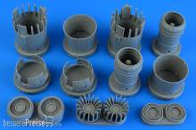 Aires 4898 - SR-71A Blackbird exhaust nozzles - opened for REVELL