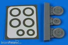 Aires 4906 - 1:48 MiG-17 wheels & paint masks