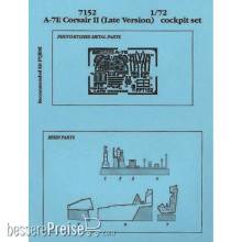 Aires 7152 - 1:72 A-7E Corsair II Cockpit Set Späte Version für Fujimi Bausatz
