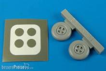 Aires 7203 - 1:72 Hurricane wheels & paint masks for Hasegawa kit