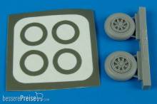 Aires 7208 - 1:72 TBM Avenger wheel & paint masks Für Hasegawa Bausatz