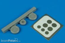 Aires 7219 - 1:72 MiG-21F-13 wheels & paint masks Für Revell Bausatz