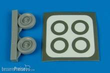 Aires 7221 - 1:72 A-1H Skyraider (U.S.A.F.) wheel & masks Für Hasegawa Bausatz
