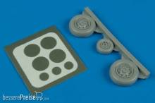 Aires 7240 - 1:72 F-105 Thunderchief wheels & paint masks
