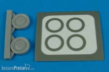 Aires 7242 - 1:72 A-4 Skyhawk wheels (late) & paint masks