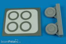 Aires 7243 - 1:72 F-8 Crusader wheels & paint masks