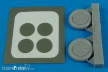 Aires 7244 - 1:72 SBD Dauntless wheel & paint masks