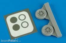 Aires 7284 - 1:72 P-40M/N wheel & paint masks f.Academy