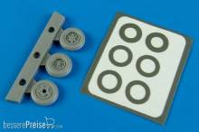 Aires 7290 - 1:48 AV-8B Harrier wheels & paint masks