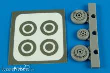 Aires 7291 - 1:72 F9F Panther wheels & paint masks for HB