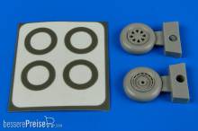 Aires 7301 - 1:72 F6F Hellcat wheels(typeB) & paint masks