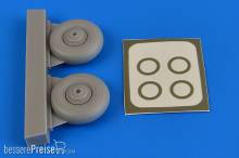 Aires 7344 - 1:72 Beaufighter wheels & paint masks f.Airfi
