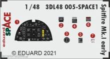 Eduard Accessories 3DL48005 - Spitfire Mk.I early SPACE 1/48 for EDUARD in 1:48
