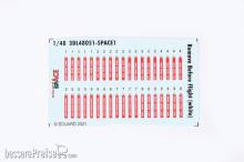 Eduard Accessories 3DL48051 - 1:48 Remove Before Flight (white) SPACE