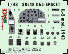 Eduard Accessories 3DL48065 - 1:48 Il-2 mod. 1943 SPACE 1/48