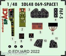 Eduard Accessories 3DL48069 - 1:48 F6F-5 SPACE 1/48