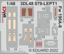 Eduard Accessories 3DL48079 - 1:48 Fw 190A-8 SPACE