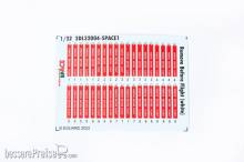 Eduard Accessories 3DL32004 - 1:32 Remove Before Flight (white) SPACE