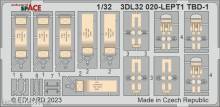 Eduard Accessories 3DL32020 - 1/32 TBD-1 SPACE 1/32 TRUMPETER