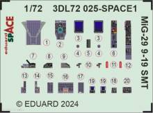 Eduard Accessories 3DL72025 - 1/72 MiG-29 9-19 SMT SPACE 1/72