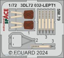 Eduard Accessories 3DL72032 - SM.79 SPACE ITALERI