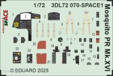 Eduard Accessories 3DL72070 - Mosquito PR Mk.XVI SPACE 1/72 for Special Hobby