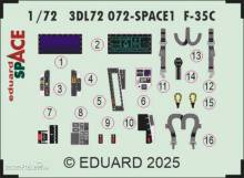Eduard Accessories 3DL72072 - F-35C SPACE 1/72 for Tamiya