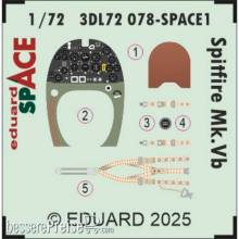 Eduard Accessories 3DL72078 - Spitfire Mk.Vb SPACE for Eduard