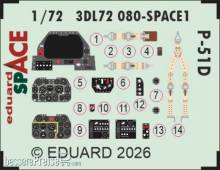 Eduard Accessories 3DL72080 - P-51D SPACE for Arma Hobby