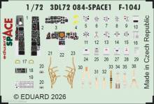 Eduard Accessories 3DL72084 - F-104J SPACE for Fine Molds