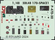 Eduard Accessories 3DL48170 - 1:48 P-47D-30 SPACE 1/48 MINIART